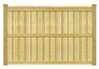 Houston TX board on board wood fence