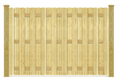 League City TX shadowbox wood fence